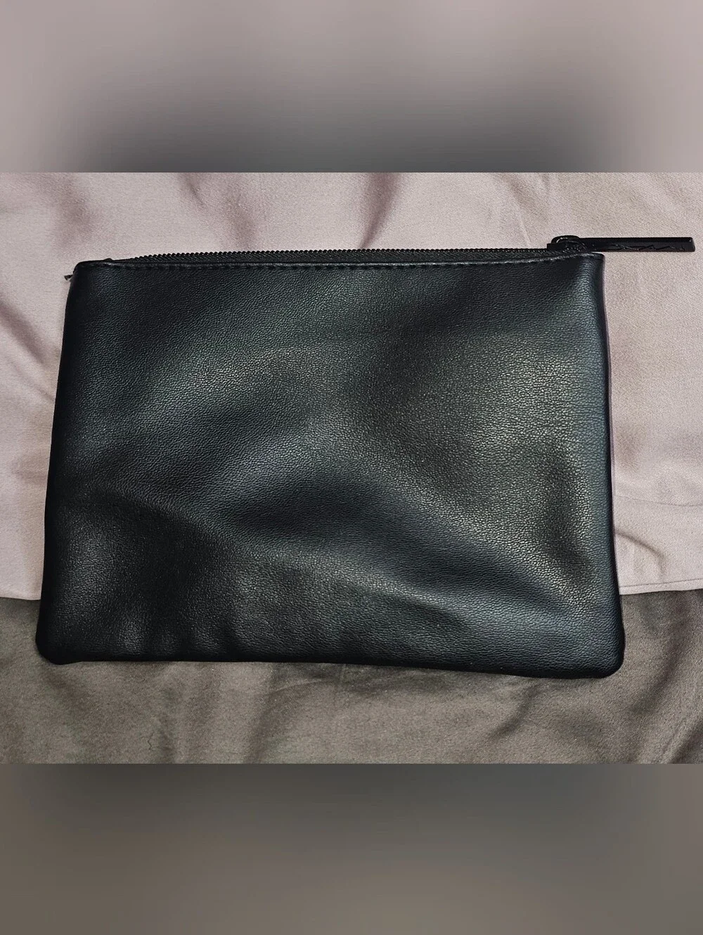 MAC Cosmetics Black Embossed 'All Ages All Races All Genders' Makeup Pouch